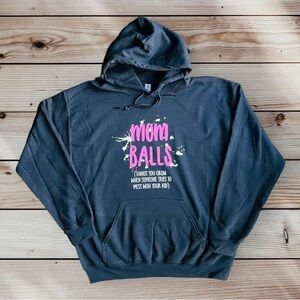 Black ‘Mom Balls’ Hoodie